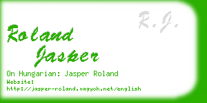 roland jasper business card